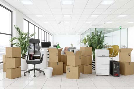 retirada de muebles en vaciado de oficinas Madrid Chamartín