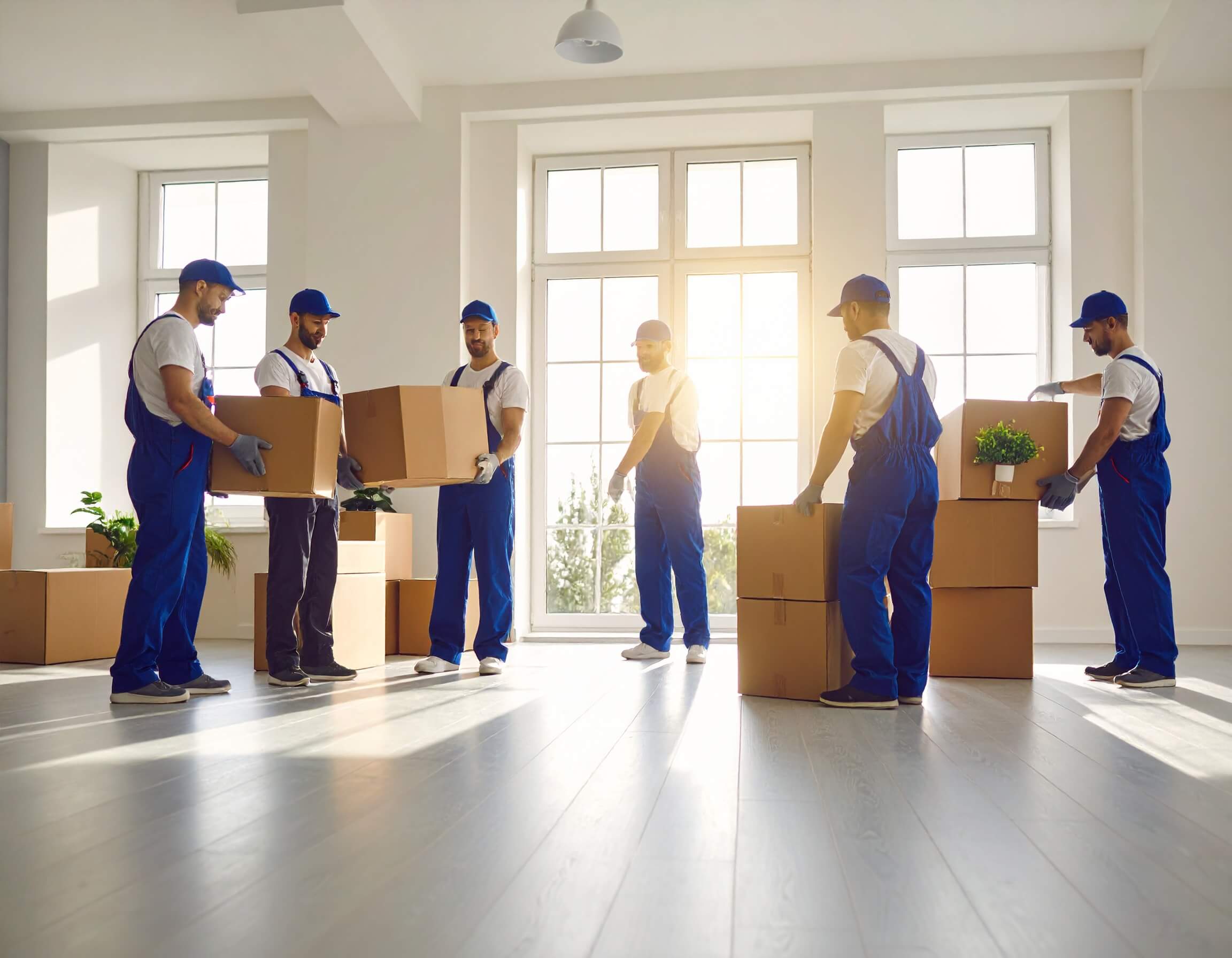 Equipo realizando vaciado de inmuebles en Madrid