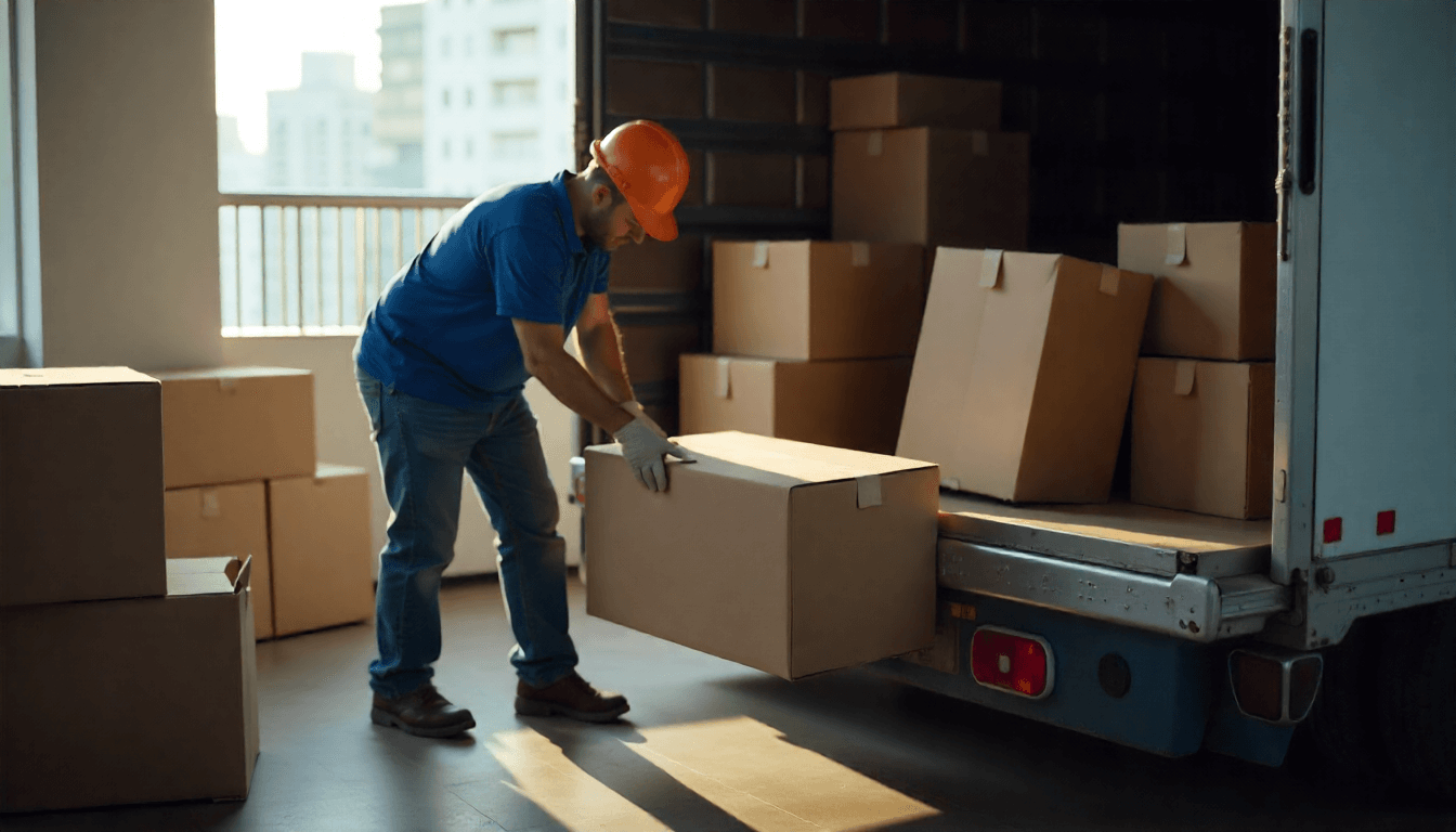 Equipo profesional realizando vaciado de pisos en Madrid