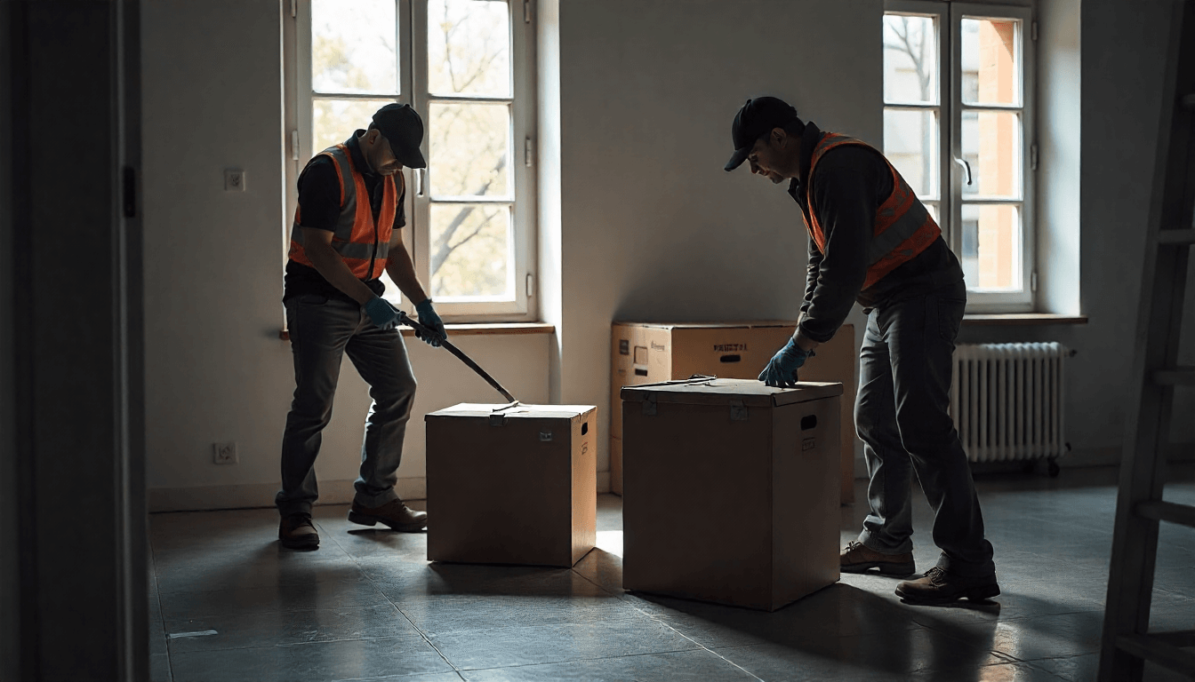 Vaciado de pisos en Madrid para conversión de oficinas