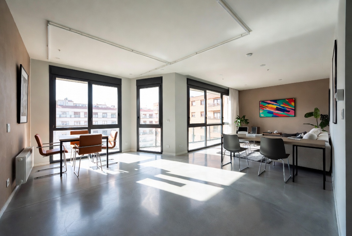 Piso vacío listo después del vaciado en Madrid
