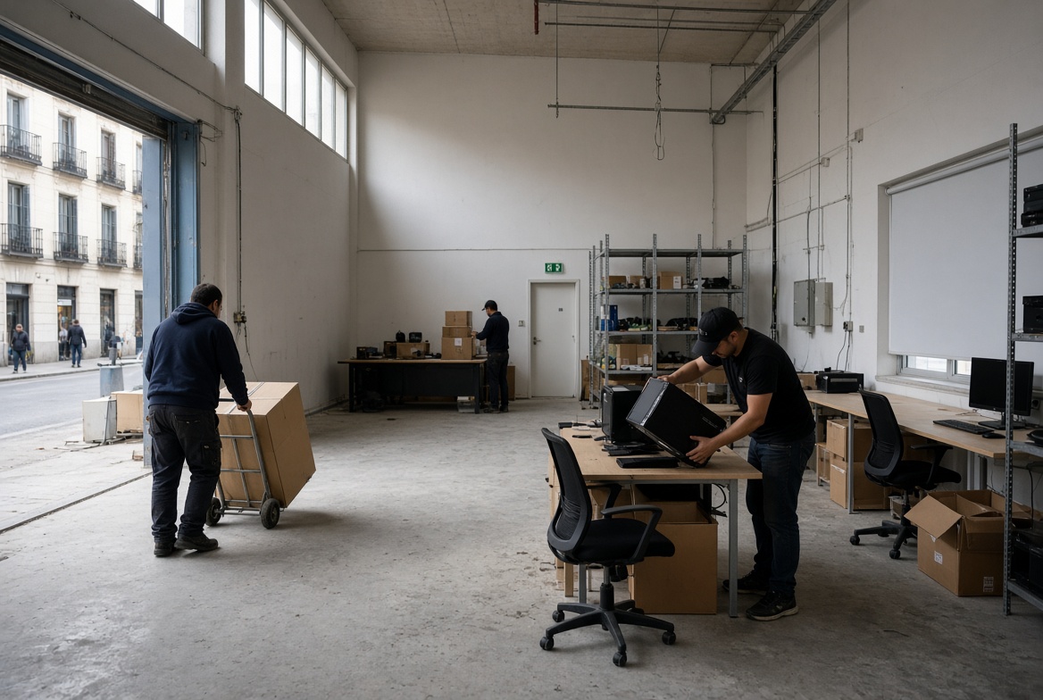 Vaciado de oficinas y locales en Madrid